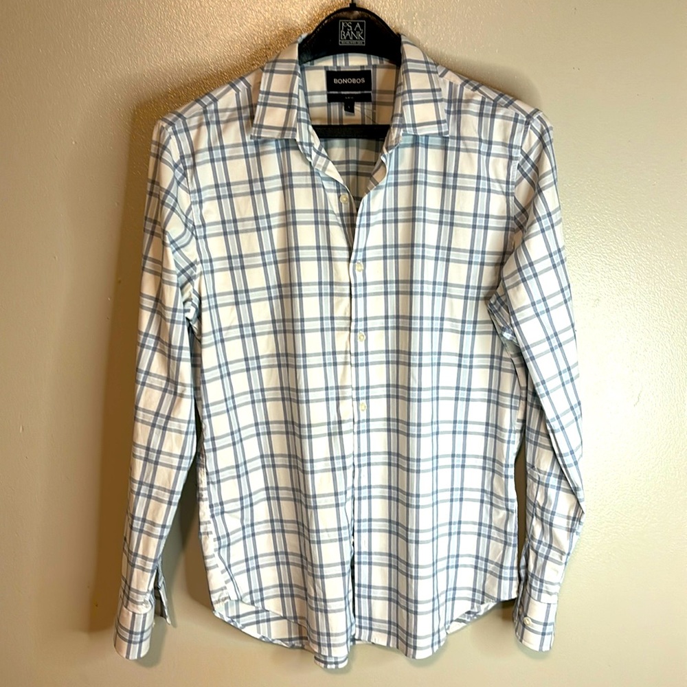 Bonobos NWOT long sleeve button down shirt size  large in excellent condition